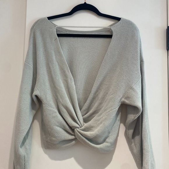 Twist Back Tie Sweater - Picture 2 of 3